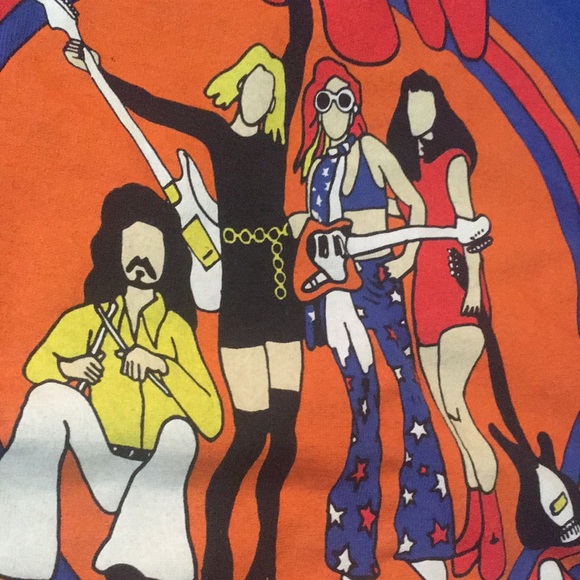 High Waisted Band Tee Shirt Size Large - Picture 6 of 7